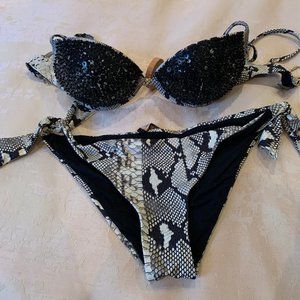Roberto Cavalli Sequin Bathing Suit Size XS